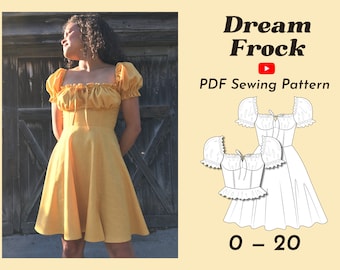 Milkmaid Sewing Pattern with video tutorial