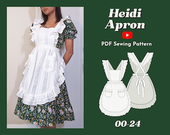 Ruffle Cross Back Prinses Schort PDF Patroon