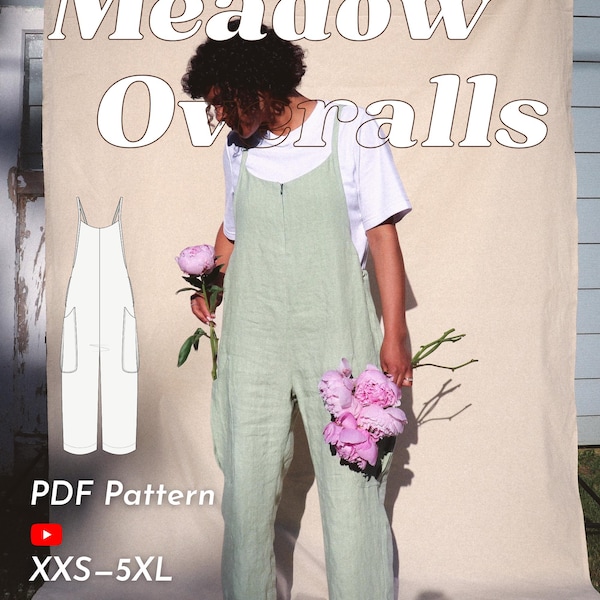 Overall Jumpsuit | Meadow Overalls PDF Digital Sewing Pattern