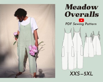 Overall Jumpsuit | Meadow Overalls PDF Digital Sewing Pattern