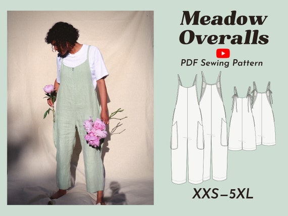 Women Cotton Linen Strappy Jumpsuit Dungarees Baggy Overall Trouser Romper  Pant* | eBay