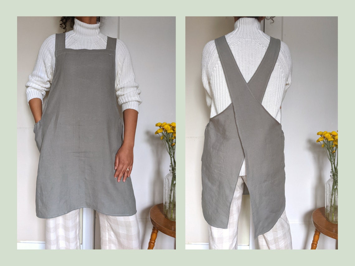 Cross Back Apron Pattern XS-3XL Criss Cross Apron Pinafore - Etsy