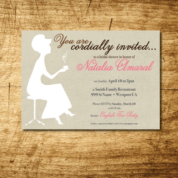 printable english tea party invitation english tea party invitations