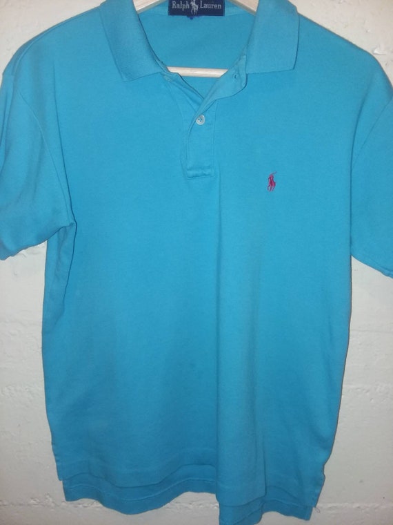 teal ralph lauren polo shirt