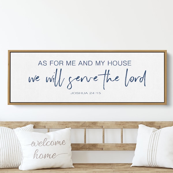 As for Me and My House We Will Serve the Lord Sign - Etsy