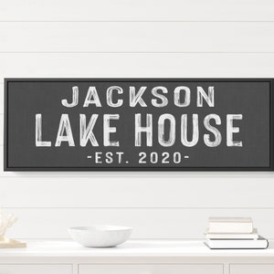 Custom Lake House Sign | Lake House Living Room Wall Decor | Lake House Gift |  Personalized Lake House Sign | Lake Home Decor