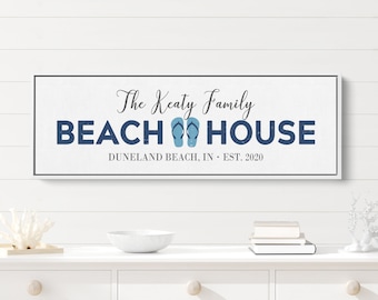 Personalized Beach House Sign | Beach House Wall Decor | Beach House Gift | Custom Beach House Sign |  Beach Home Decor