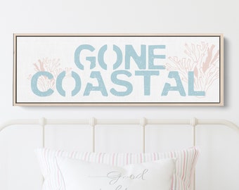 Gone Coastal Wall Decor | Coastal Wall Art  | Beach House | Shore House | Coral | Seashell Design