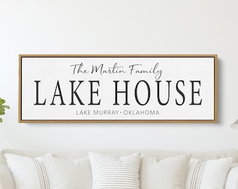 Personalized Lake House Sign | Custom Lake House Decor | Lake Home Gift
