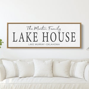 Personalized Lake House Sign | Custom Lake House Decor | Lake Home Gift