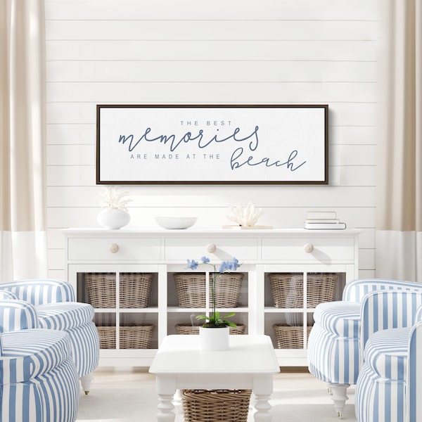 Beach House Sign | The Best Memories | Are Made at the Beach | Beach House Wall Art