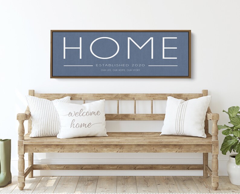 Personalized Home Sign Our Story Our Life Living Room Etsy