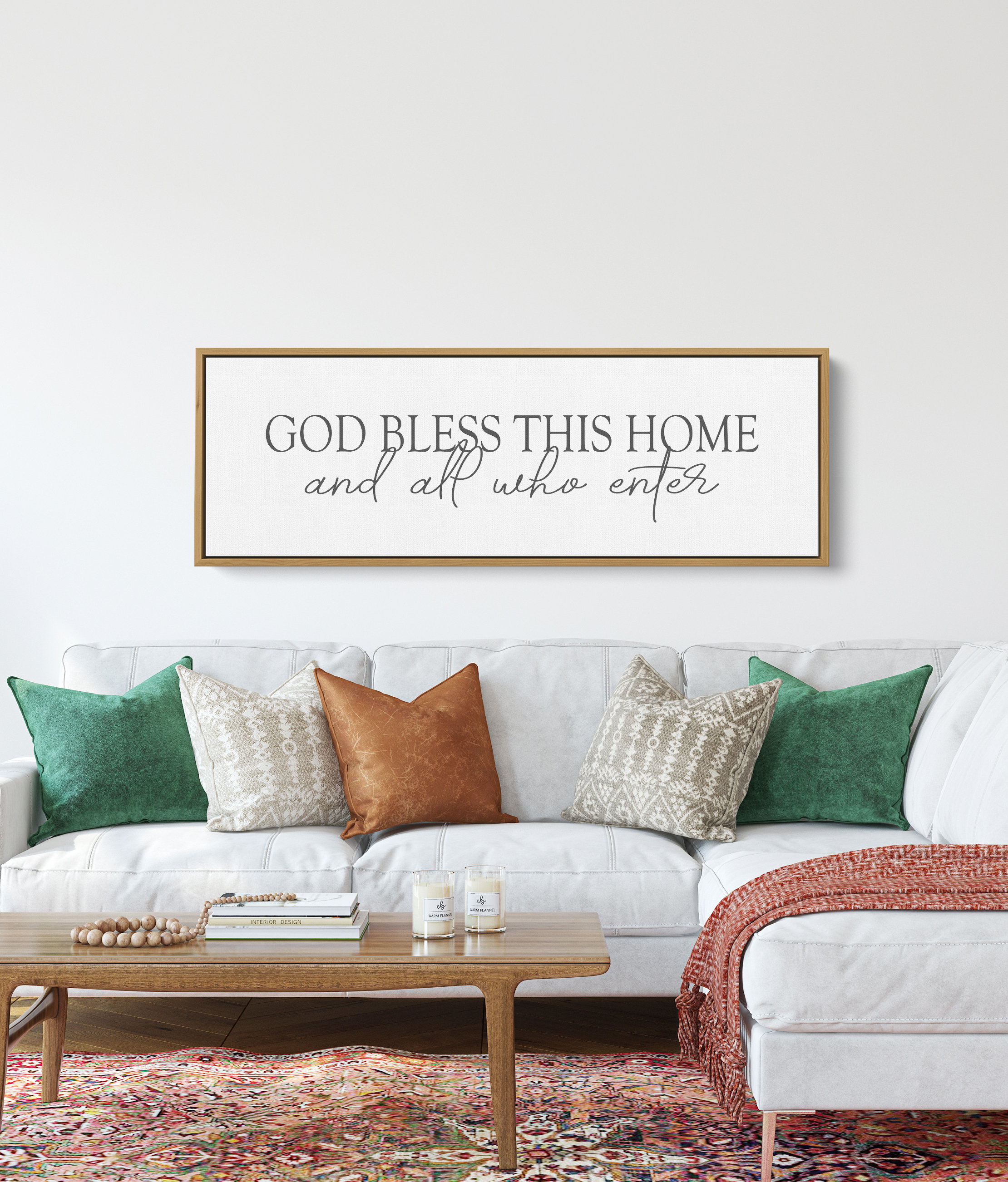 3D Holzschild ‚Bless This Home‘ – Christliche Wanddekoration, 30 Cm Durchmesser, Für Haus & Veranda