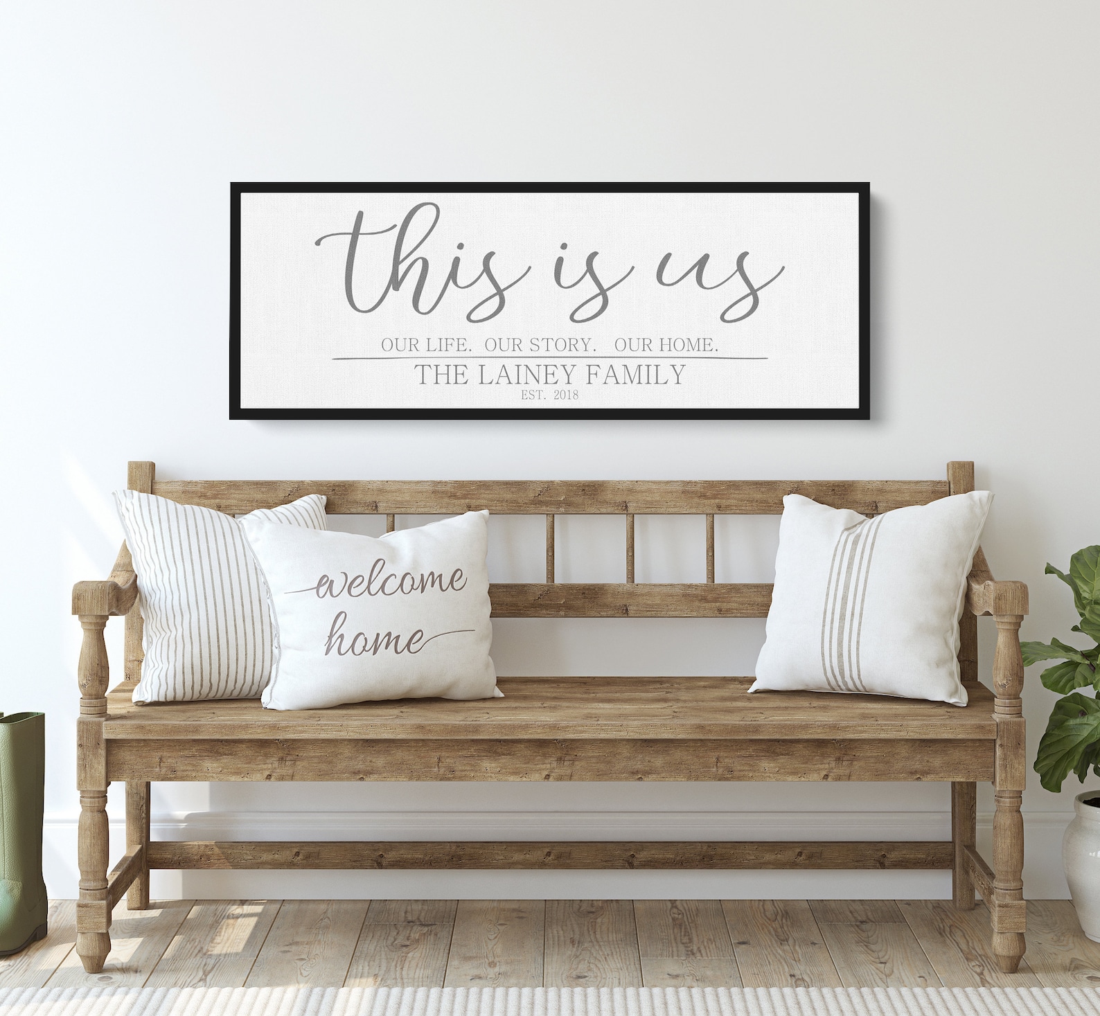This is Us Sign | Family Name Sign | Last Name Sign | Family Wall Art ...