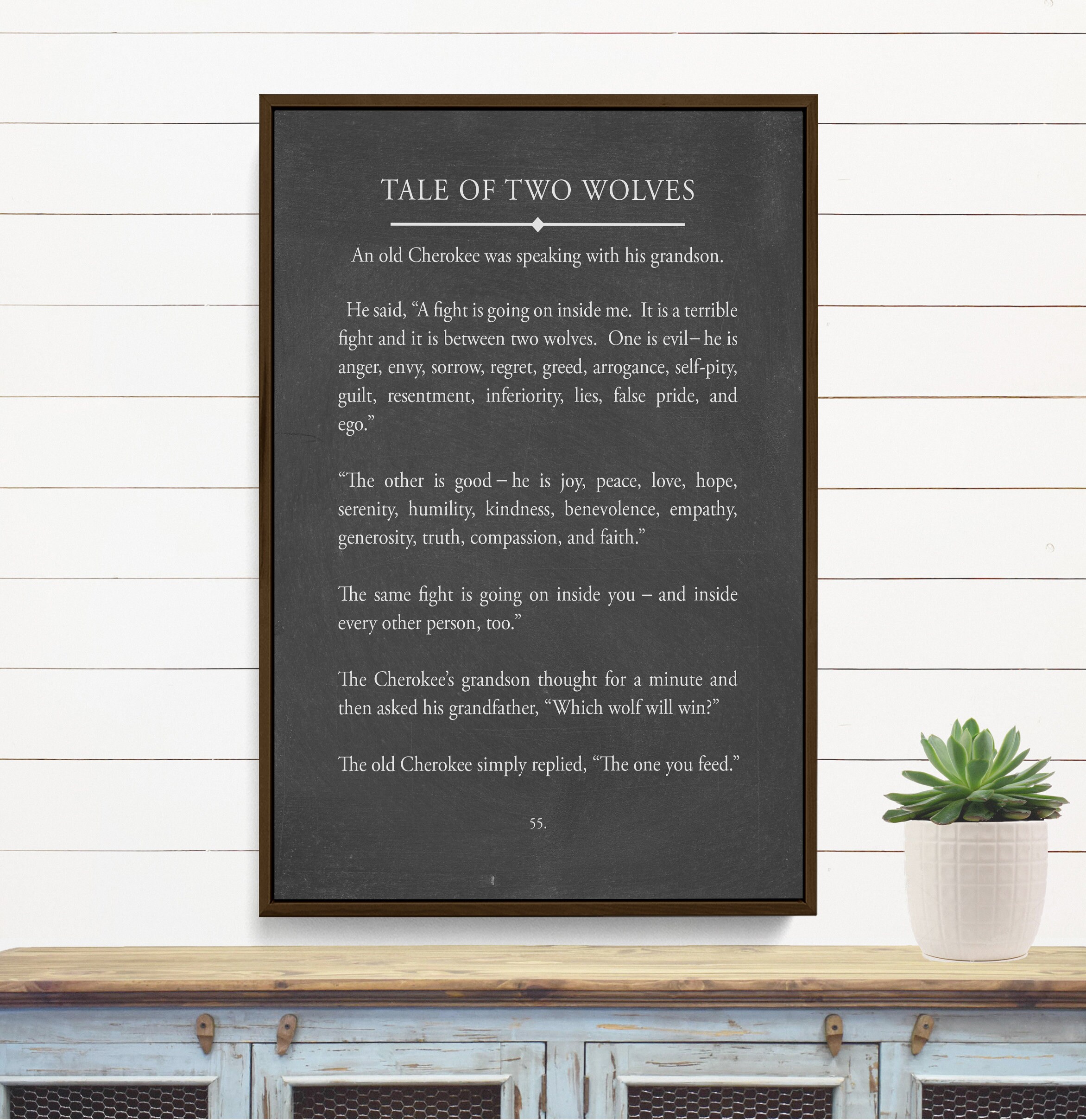 Tale Of Two Wolves The Story of Two Wolves Book Page Quote | Cherokee Tale | Native ...
