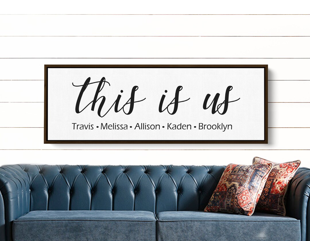 This is Us Sign Family Name Sign Last Name Sign Family Etsy