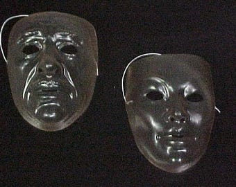 Transparent Full Face Masks , Smiling /Regular Female, Exotic Female, Smiling / Regular Male, Exotic Male/Frenchman used to paint yourself.