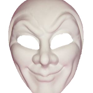 Paint and Finish Joker Jester Paper Mache Masks