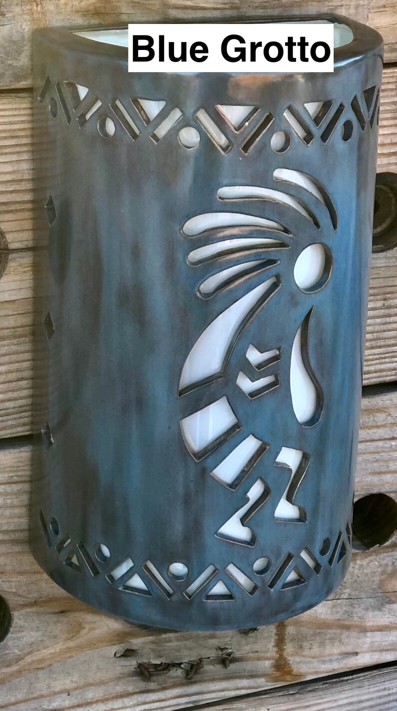 Southwestern Kokopelli Outdoor Wall Sconce Southwestern Etsy