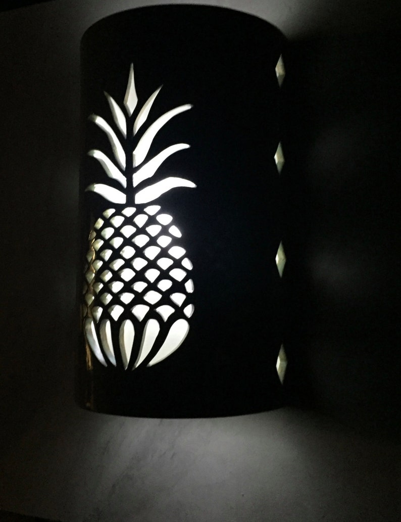 Pineapple Wall Sconce Tropical Decor Exterior Pineapple