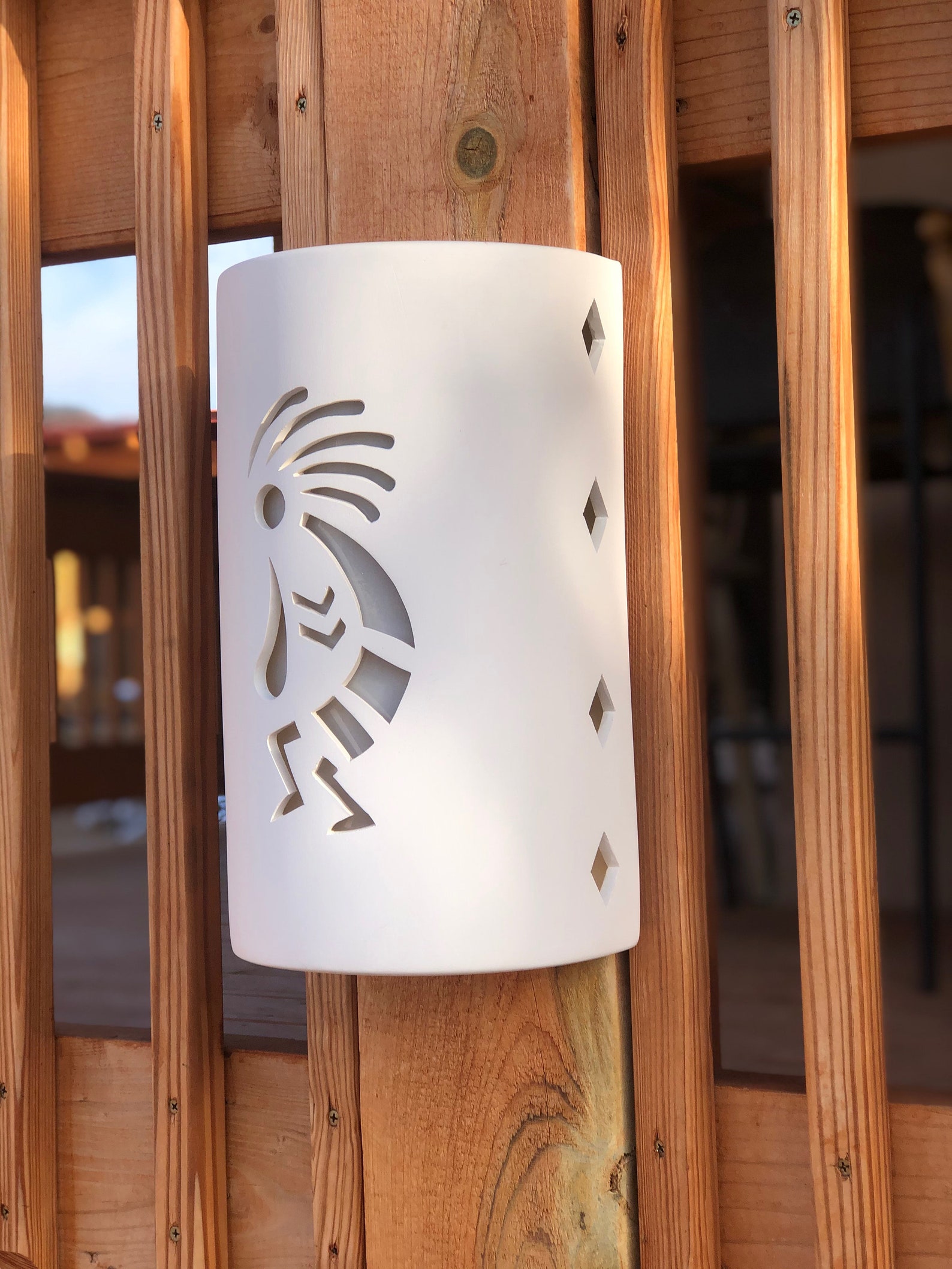 Southwestern Kokopelli Outdoor Wall Sconce Light Exterior Etsy