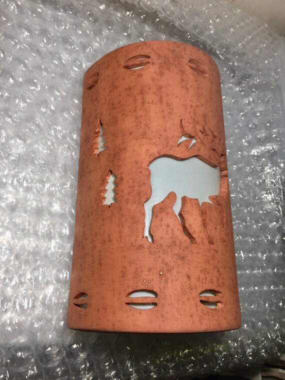 Elk Outdoor Wall Sconce Log Cabin Lighting Outdoor Wall Etsy