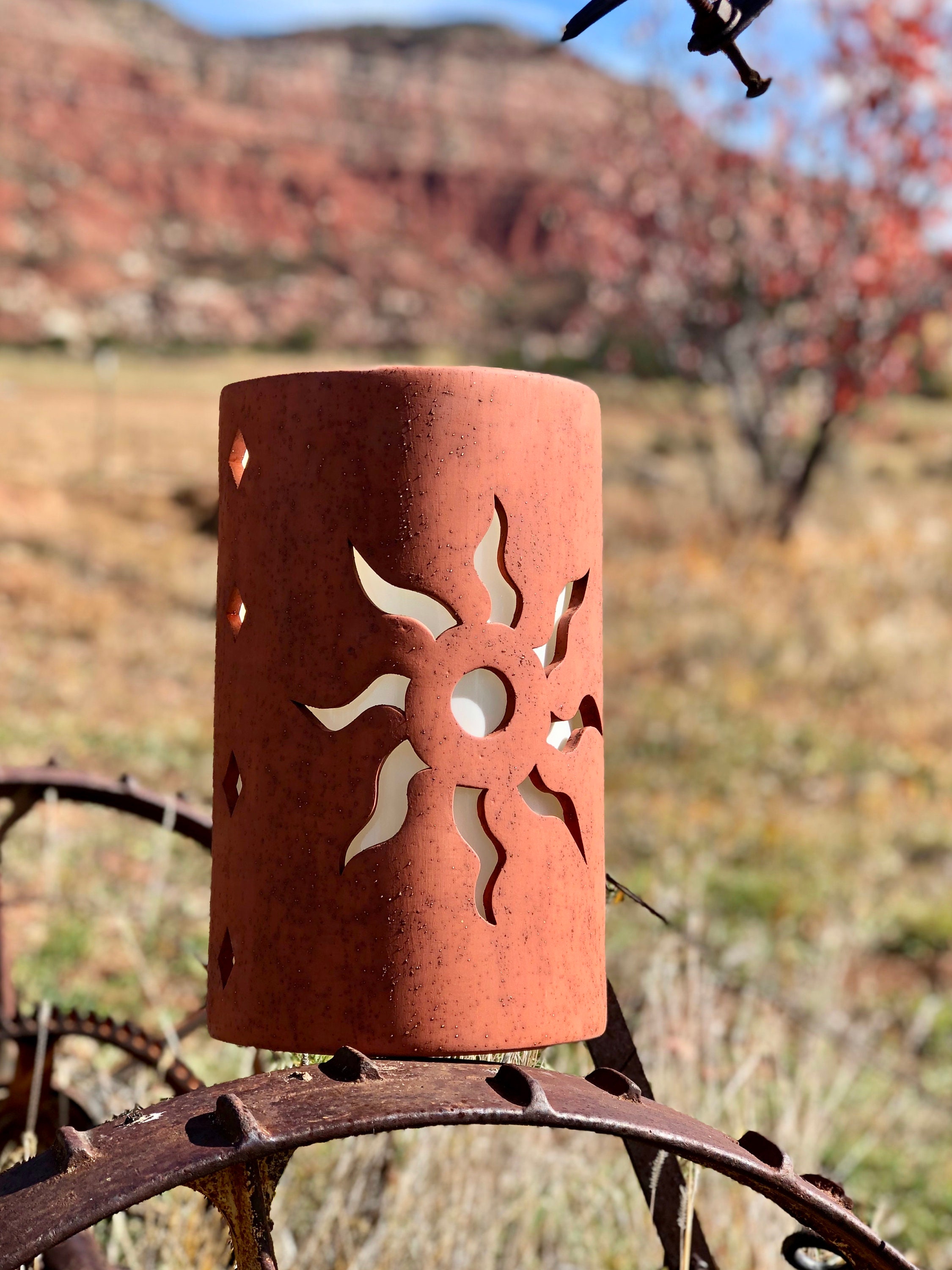 Southwest ceramic wall sale sconces