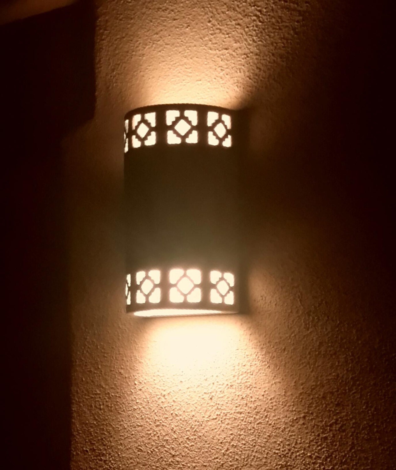 Cortez Ceramic Outdoor Wall Sconces 24ct Gold outlines Etsy