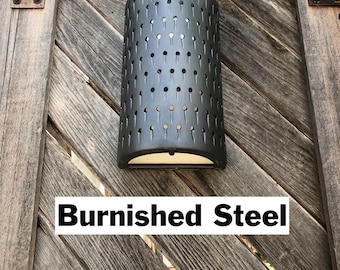 Raindrop Ceramic Wall Sconce - Unique Rustic Indoor or Outdoor Light