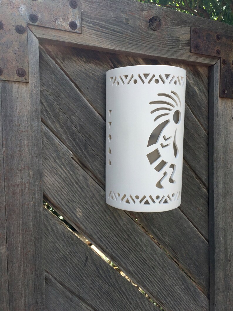 Southwestern Kokopelli Outdoor Wall Sconce Southwestern Etsy