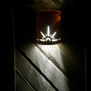 New Mexico Sun Ceramic Wall Scone - Southwestern Lighting - Rustic Lights - Curb Appeal - Outdoor Wall Lights - Exterior Lighting - Dark Sky