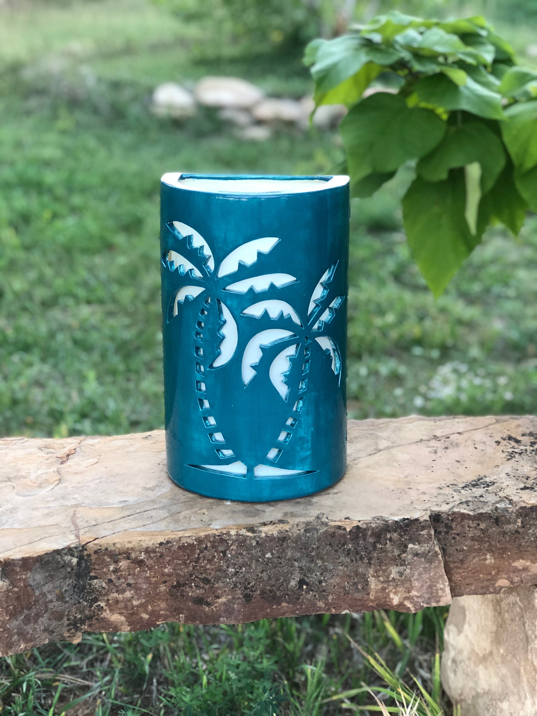 Palm Tree Wall Sconce Outdoor Wall Light Beach House Lights Etsy