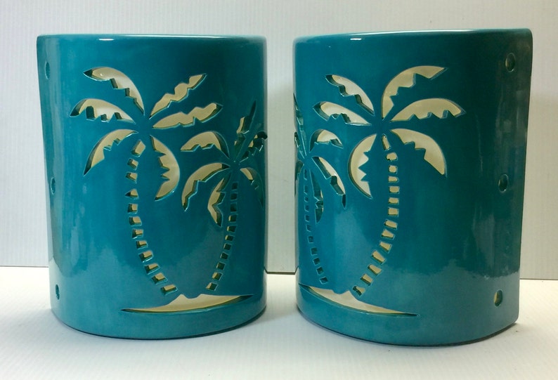 Palm Tree Outdoor Wall Sconce Coastal Beach House Lighting Etsy