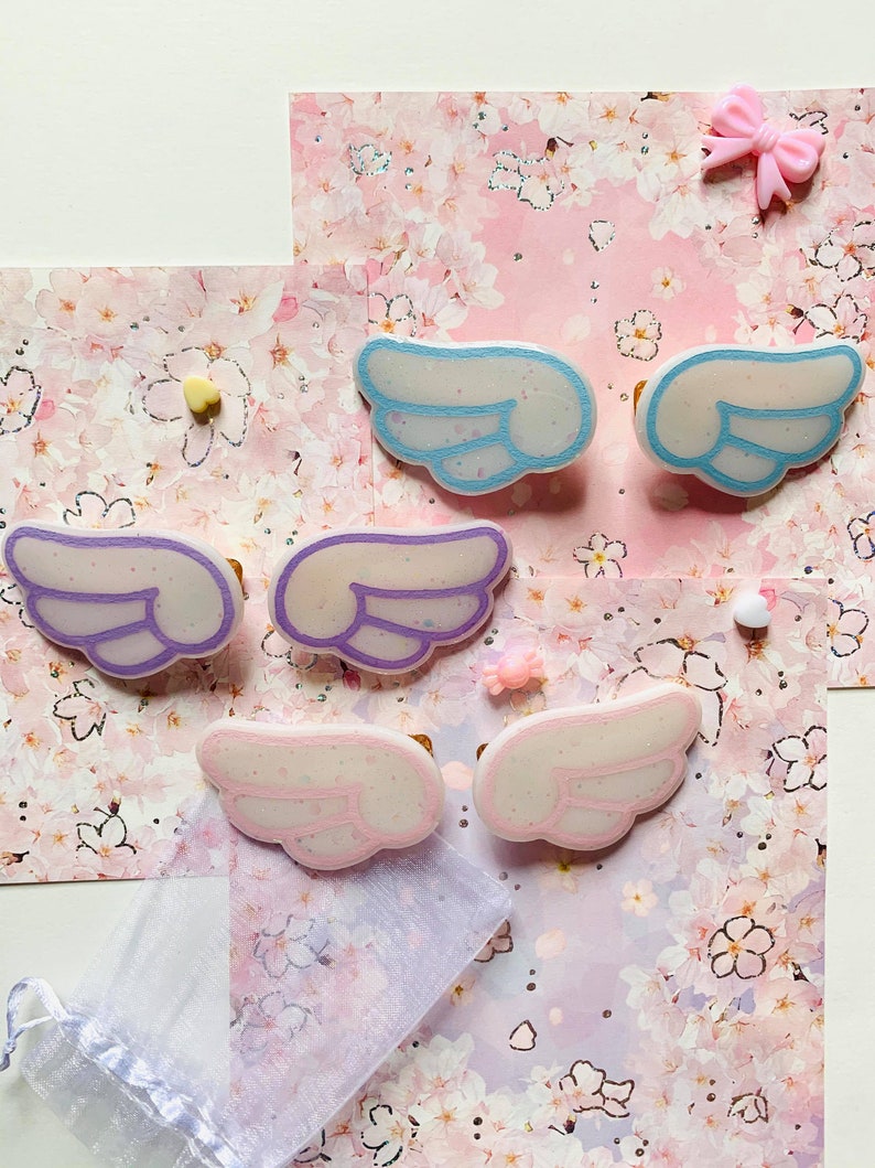 Angel Wing Barrettes