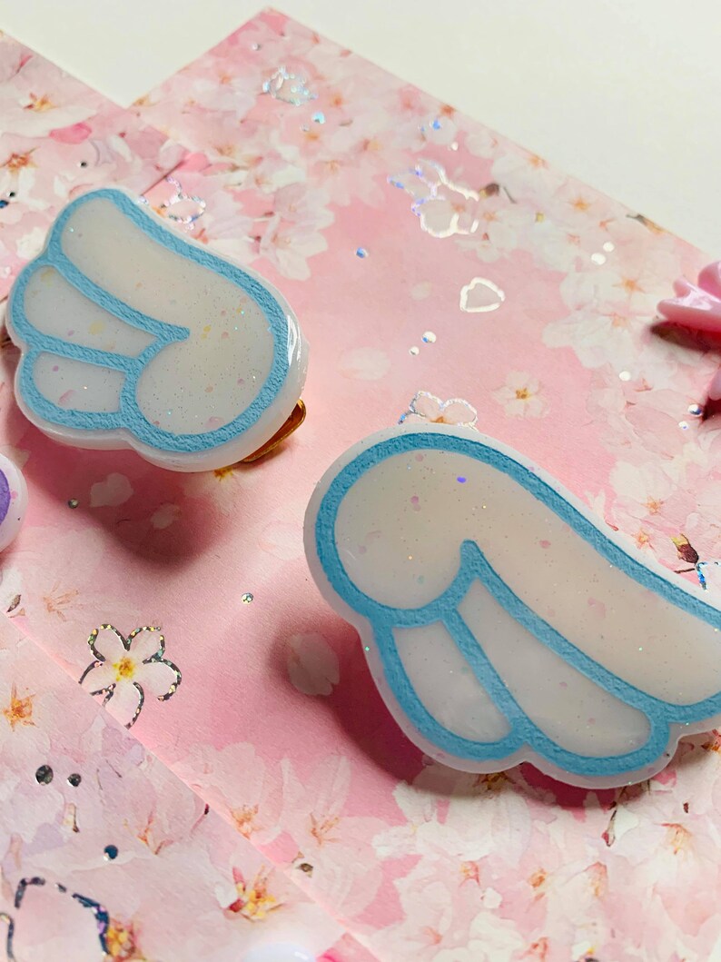 Angel Wing Barrettes