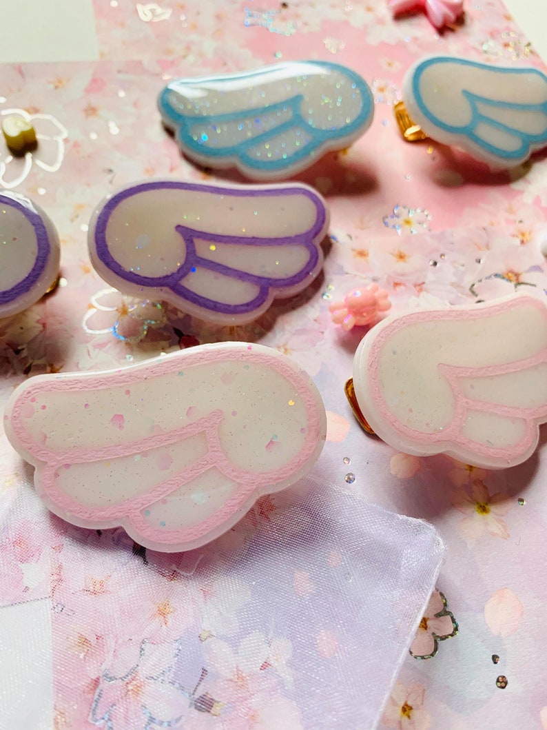 Angel Wing Barrettes