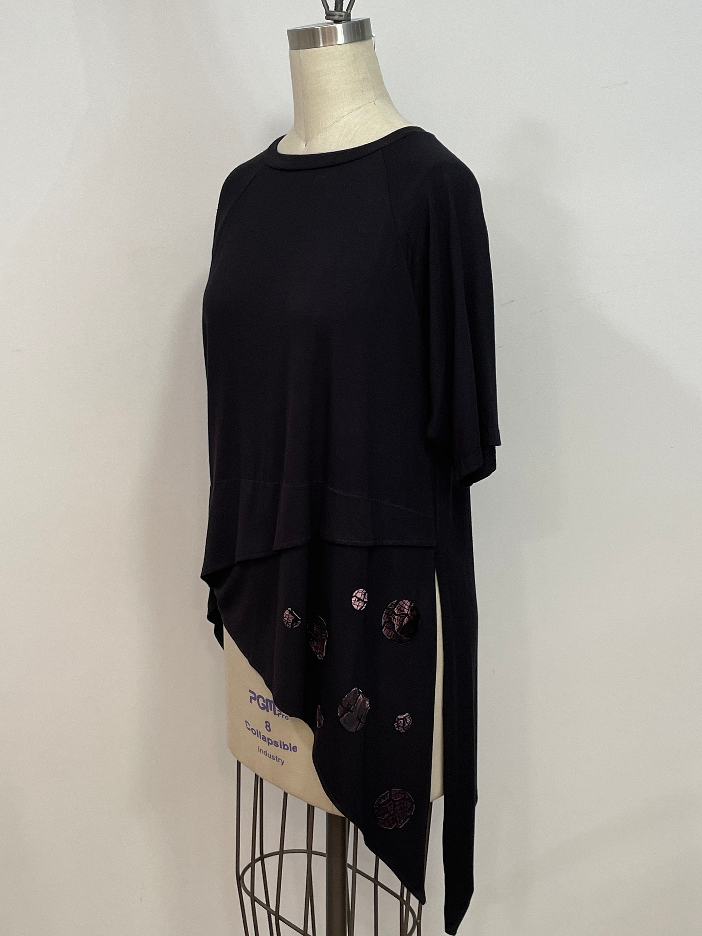 Black t shirt tunic sale