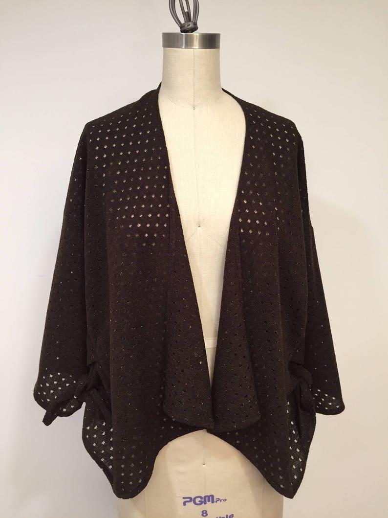 brown knit jacket