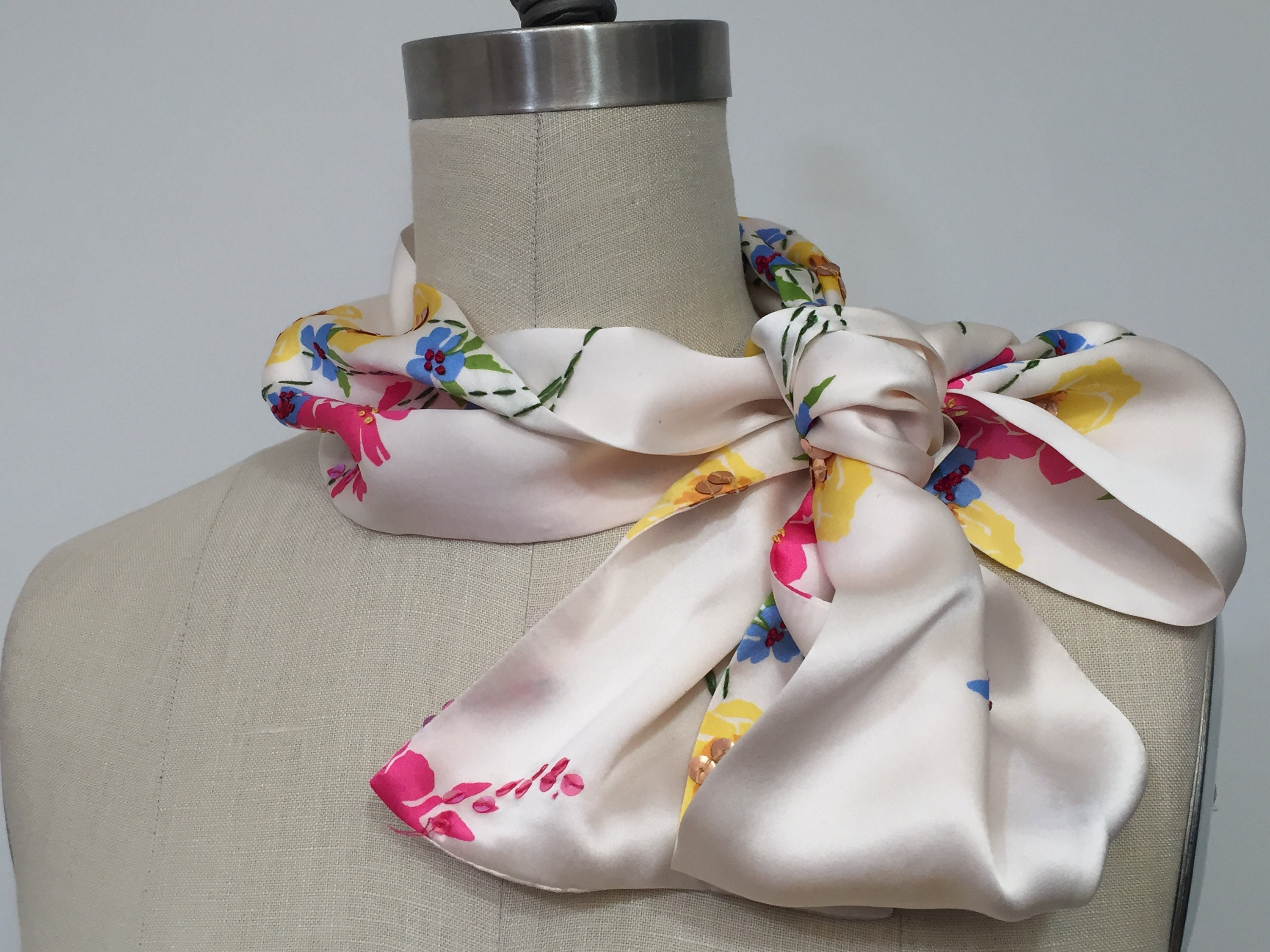 Silk Charmeuse Scarf main image 1