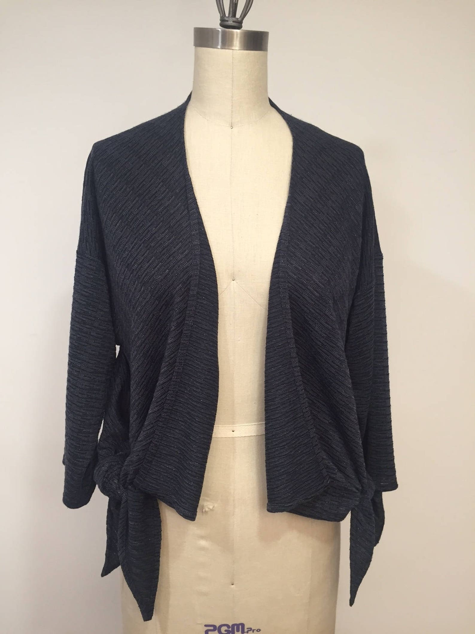 Navy Jacket, Navy Knit Fabric Jacket, Navy With Metalic Strip Jacket ...