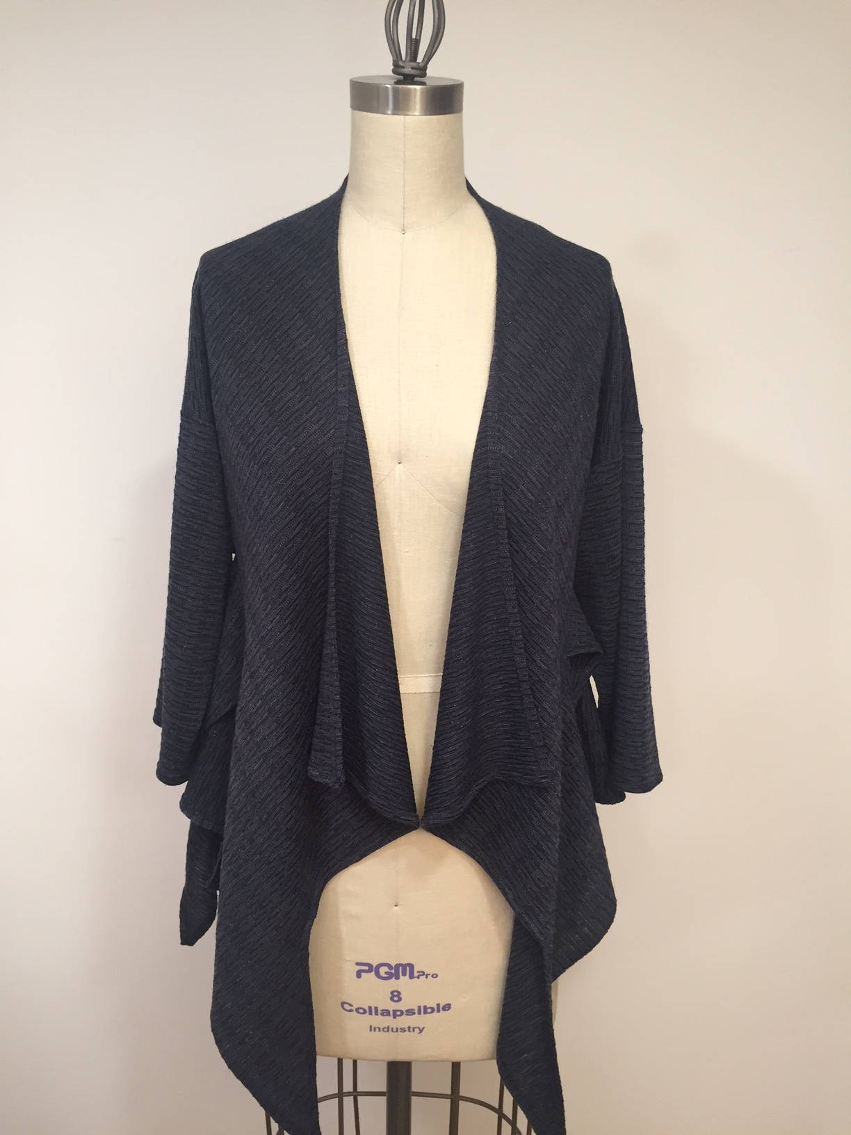 Navy Jacket, Navy Knit Fabric Jacket, Navy With Metalic Strip Jacket ...