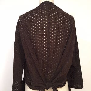 brown knit jacket