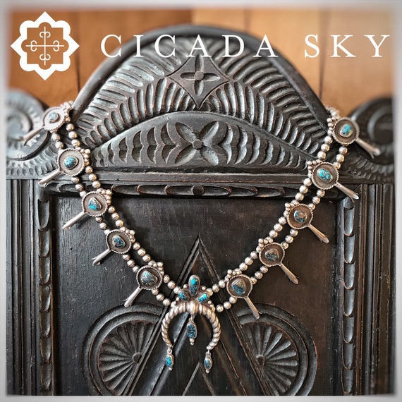 Morenci Turquoise Squash Blossom