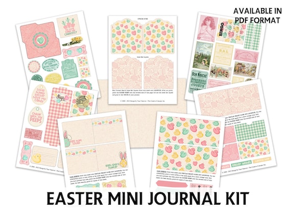 Pastel Easter Junk Journal Kit