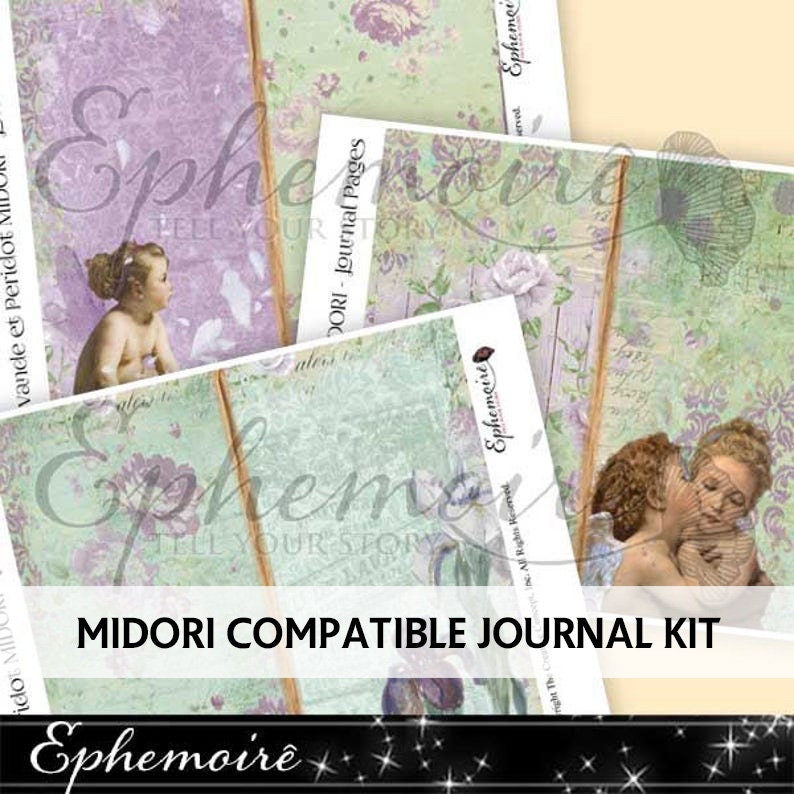 Junk Journal Kit - Shabby Max 86% OFF Compatible Branded goods Tra Midori Chic