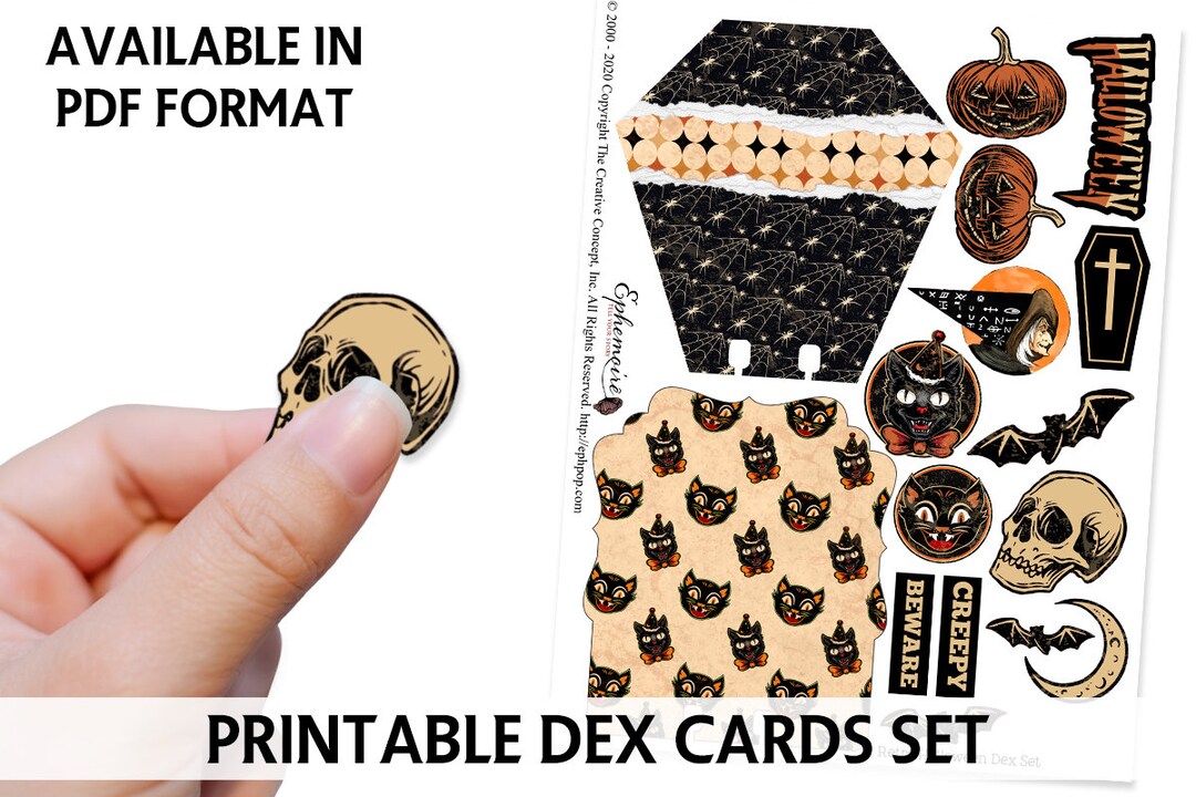 Digital Printable Dex Cards Printable Crafts Collage Sheet Printable ...