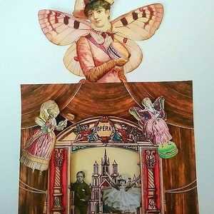 Printable VINTAGE French Paper Doll Theaters Paper Dolls Paper Doll ...