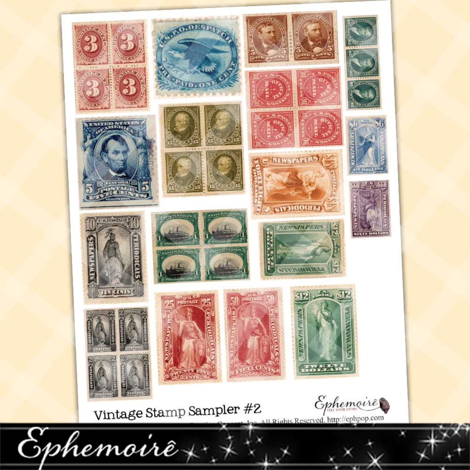 Printable Vintage Stamps