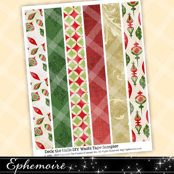 Christmas Washi Tape - Etsy