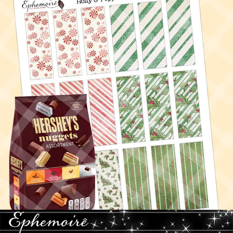 Printable Hershey NUGGETS Wrapper DIY Printable Candy Bar | Etsy